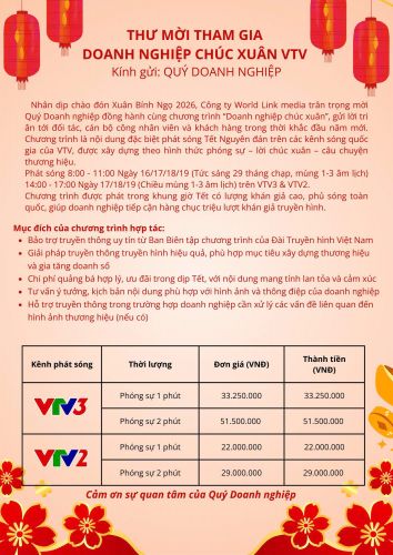 BÁO GIÁ DOANH NGHIỆP CHÚC XUÂN VTV 2026