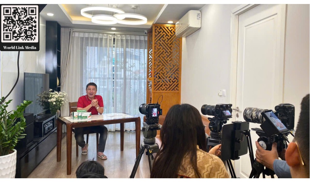 hau-truong-buoi-ghi-hinh-day-chuyen-nghiep-cung-nsnd-chi-trung-quay-quang-cao-san-pham-uy-tin