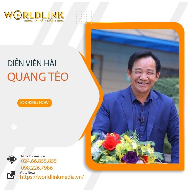 Booking nghệ sĩ Quang Tèo giá cạnh tranh toàn quốc